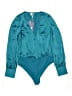 Sergio Hudson x Target 100% Polyester Teal Bodysuit Size XS - photo 1