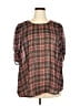 Torrid Brown 3/4 Sleeve Blouse Size 2X Plus (2) - photo 1