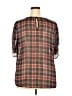 Torrid Brown 3/4 Sleeve Blouse Size 2X Plus (2) - photo 2