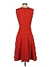 Lands' End Solid Red Casual Dress Size 4 - photo 2