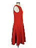 Lands' End Solid Red Casual Dress Size 4 - photo 4