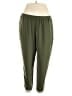 Lou & Grey 100% Polyester Solid Green Active Pants Size XL - photo 1