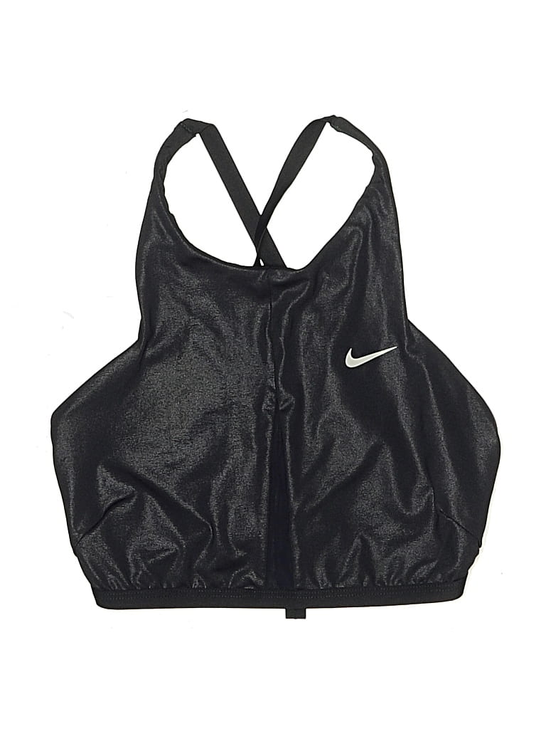 Pre-owned Nike Swimsuit Top Black Swimwear
