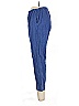 Aish Solid Blue Casual Pants Size L - photo 5