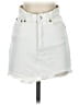 Zara 100% Baumwolle White Denim Skirt Size XS - photo 1