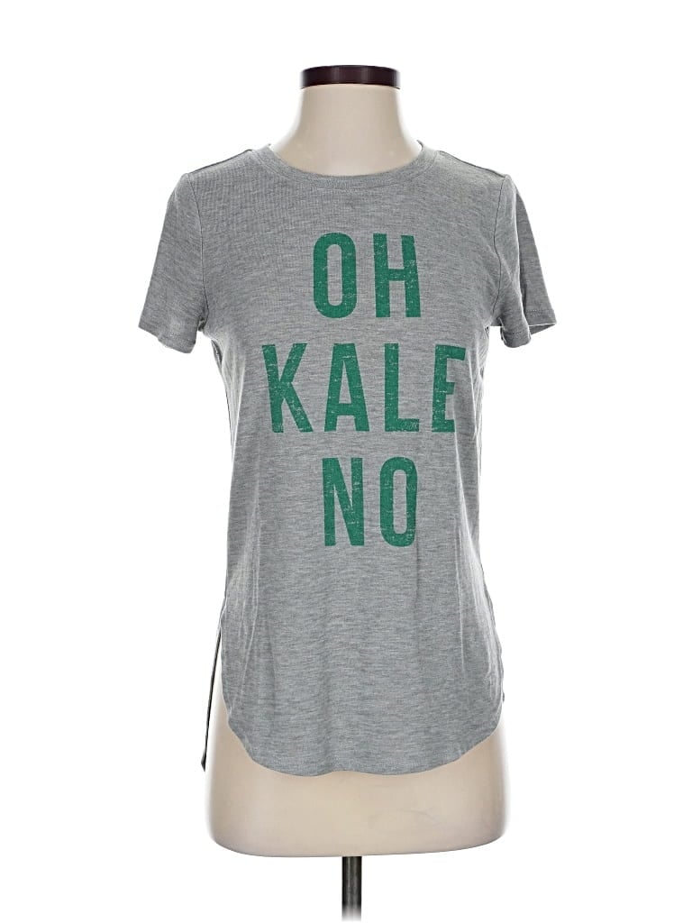 Pre-owned Modern Lux Short Sleeve T-shirt In Gray