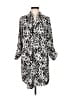 The Limited 100% Polyester Animal Print Silver Casual Dress Size M - photo 1