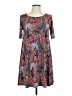 SJS Paisley Burgundy Casual Dress Size L - photo 1