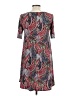 SJS Paisley Burgundy Casual Dress Size L - photo 2