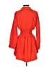 Unbranded 100% Polyester Orange Casual Dress Size S - photo 2