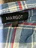 Margot 100% Cotton Plaid Blue Long Sleeve Button-Down Shirt Size S - photo 7