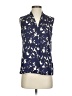 Banana Republic 100% Polyester Blue Sleeveless Blouse Size 0 - photo 1