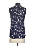 Banana Republic 100% Polyester Blue Sleeveless Blouse Size 0 - photo 2