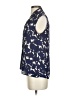 Banana Republic 100% Polyester Blue Sleeveless Blouse Size 0 - photo 5