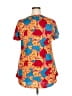 Lularoe Hearts Red Short Sleeve Blouse Size 2X - photo 2