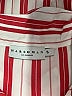 Harshman 100% Cotton Stripes Red Short Sleeve Blouse Size S - photo 7
