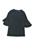 Milly Minis Black Gray 3/4 Sleeve Blouse Size 8 - photo 1