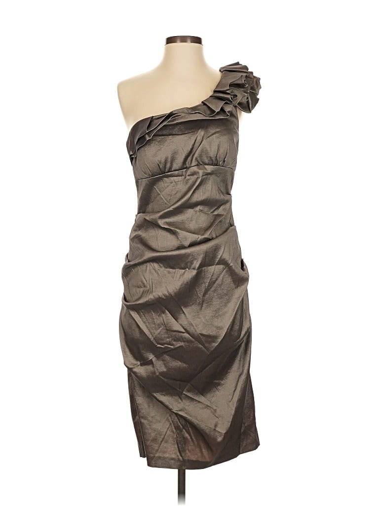 Pre-owned Caché Cocktail Dress In Brown