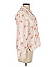 Talbots 100% Cotton Floral Ivory Long Sleeve Blouse Size S - photo 4