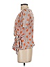 Eva Franco Orange Short Sleeve Blouse Size S - photo 5