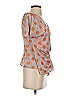 Eva Franco Orange Short Sleeve Blouse Size S - photo 4