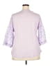 Unbranded Purple 3/4 Sleeve Blouse Size XXL - photo 2