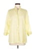 Talbots 100% Cotton Yellow 3/4 Sleeve Blouse Size M (estimated) - photo 1