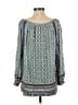 Hale Bob Blue 3/4 Sleeve Blouse Size XS - photo 2