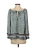 Hale Bob Blue 3/4 Sleeve Blouse Size XS - photo 1