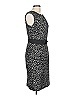 Dana Buchman Animal Print Gray Cocktail Dress Size 10 - photo 4