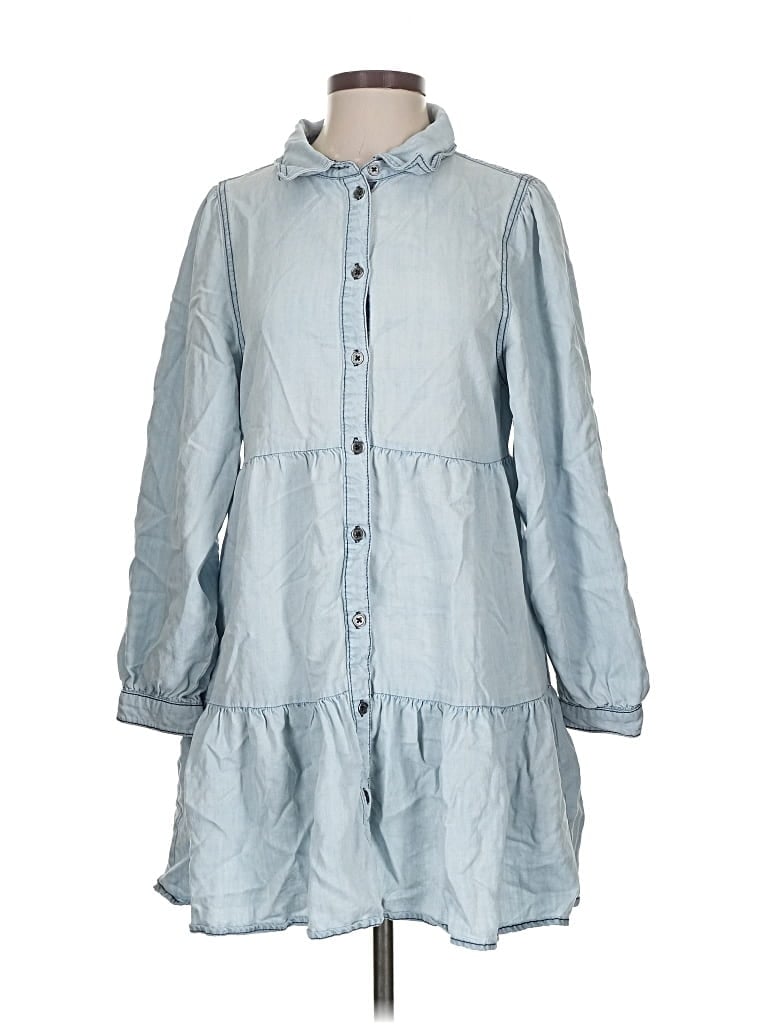 Pre-owned Serra Casual Dress In Blue