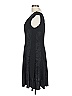 Connected Apparel Solid Black Casual Dress Size 12 - photo 5