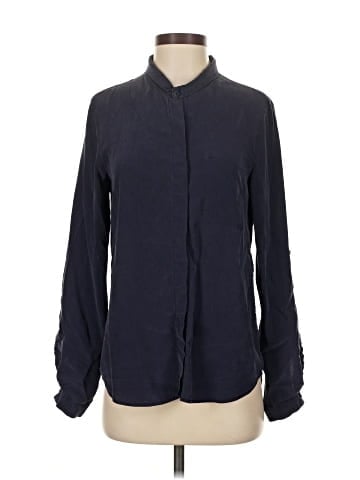 Diane von Furstenberg Long Sleeve Silk Top (view 1)