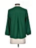 J.Crew 100% Polyester Green 3/4 Sleeve Blouse Size XXS - photo 2