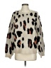 Storia Animal Print Ivory Pullover Sweater Size S - photo 1