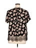 Torrid 100% Polyester Black Short Sleeve Blouse Size 1X Plus (1) - photo 2