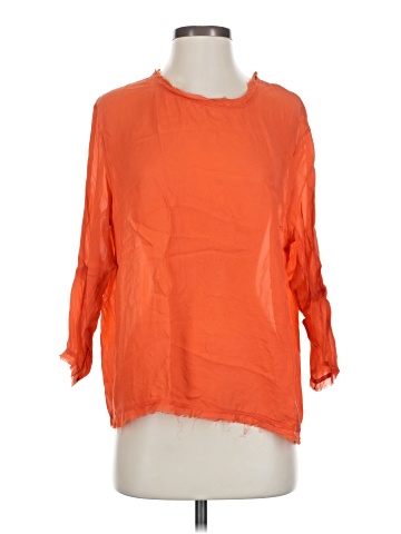 American Vintage 3/4 Sleeve Silk Top (view 1)