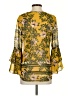 CAbi 100% Polyester Yellow 3/4 Sleeve Blouse Size XS - photo 2