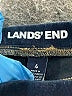 Lands' End Solid Blue Jeans Size 4 - photo 3