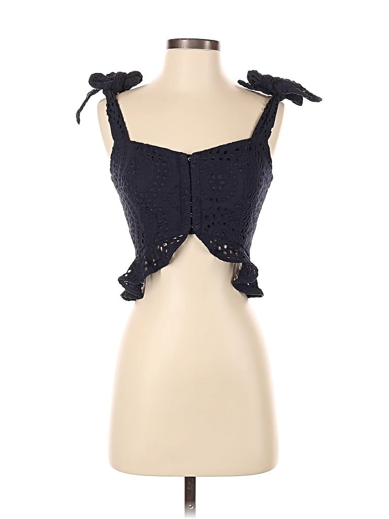 Pre-owned Keepsake Sleeveless Top Black Sweetheart Neckline Tops