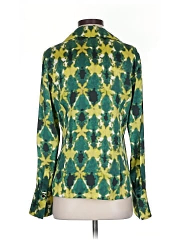 Lafayette 148 New York Long Sleeve Silk Top (view 2)