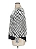Pleione Chevron-herringbone Silver Long Sleeve Blouse Size XL - photo 5