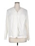 Blair 100% Polyester Ivory Long Sleeve Blouse Size XL - photo 1