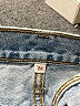 Levi's 100% Cotton Blue Denim Shorts Size 26 waist - photo 4