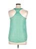 Bongo 100% Polyester Green Sleeveless Blouse Size XL - photo 2