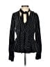 N12H 100% Polyester Black Long Sleeve Blouse Size 0 - 2 - photo 1