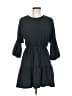 Zara Solid Black Casual Dress Size M - photo 1