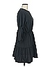 Zara Solid Black Casual Dress Size M - photo 4