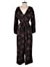 Kate Spade New York 100% Polyester Animal Print Black Jumpsuit Size 6 - photo 1