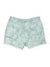 Topshop 100% Cotton Camo Blue Denim Shorts Size 10 - photo 2